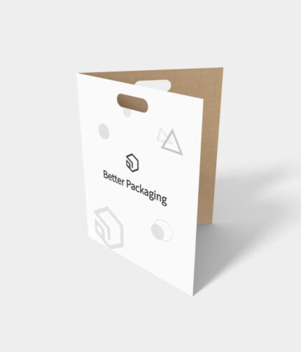 Folder with oval hole mockup