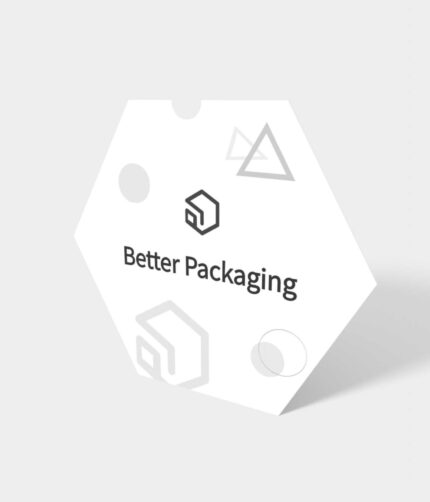 Hexagonal thank you card mockup