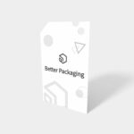 Rectangular chamfers tag mockup