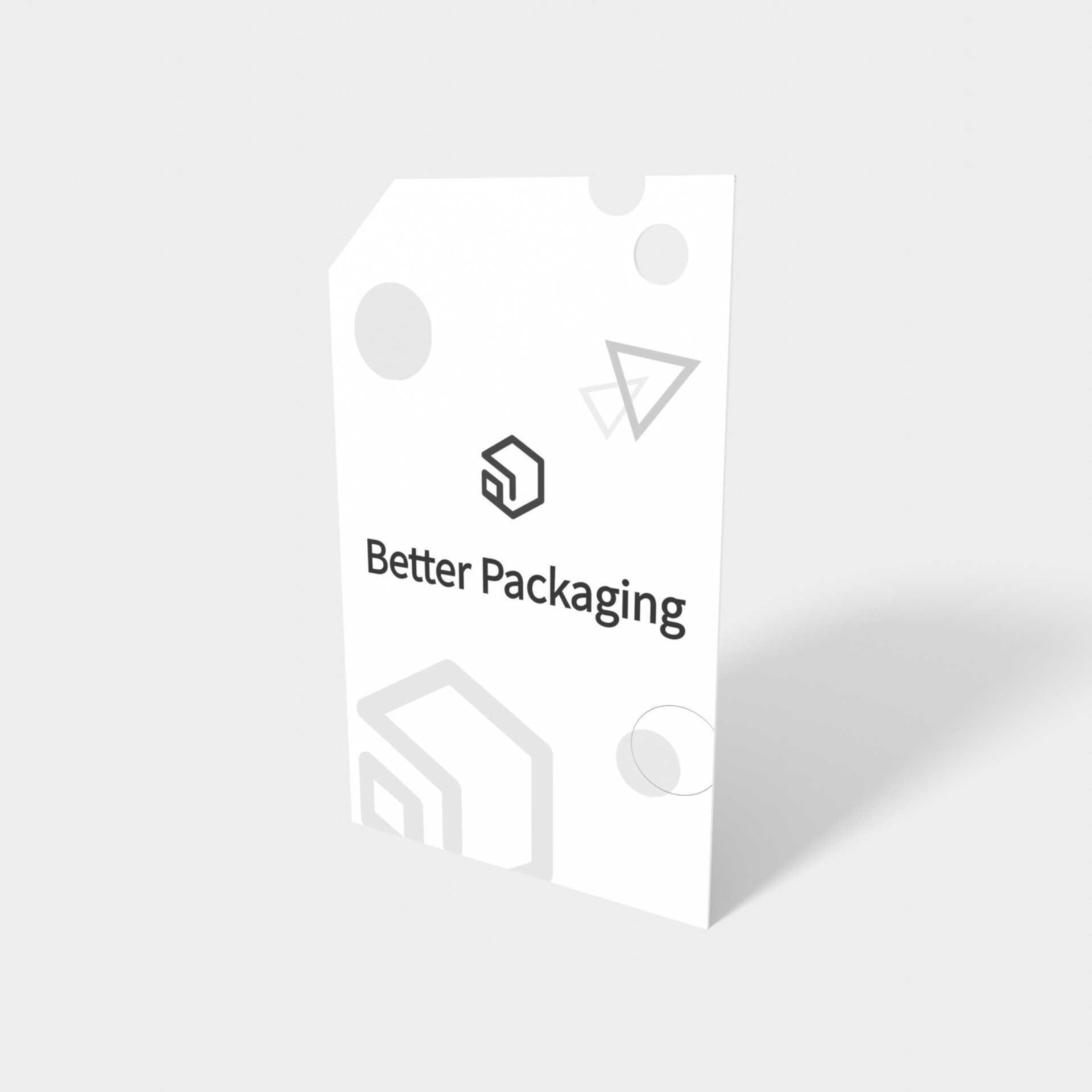 Rectangular chamfers tag mockup Rectangular chamfers tag mockup