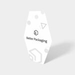 Hexagonal hang tag mockup