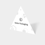Triangular tag mockup
