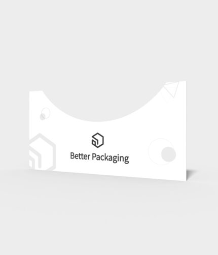 Semi-circular arc card mockup