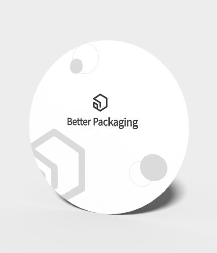 Round gift card mockup