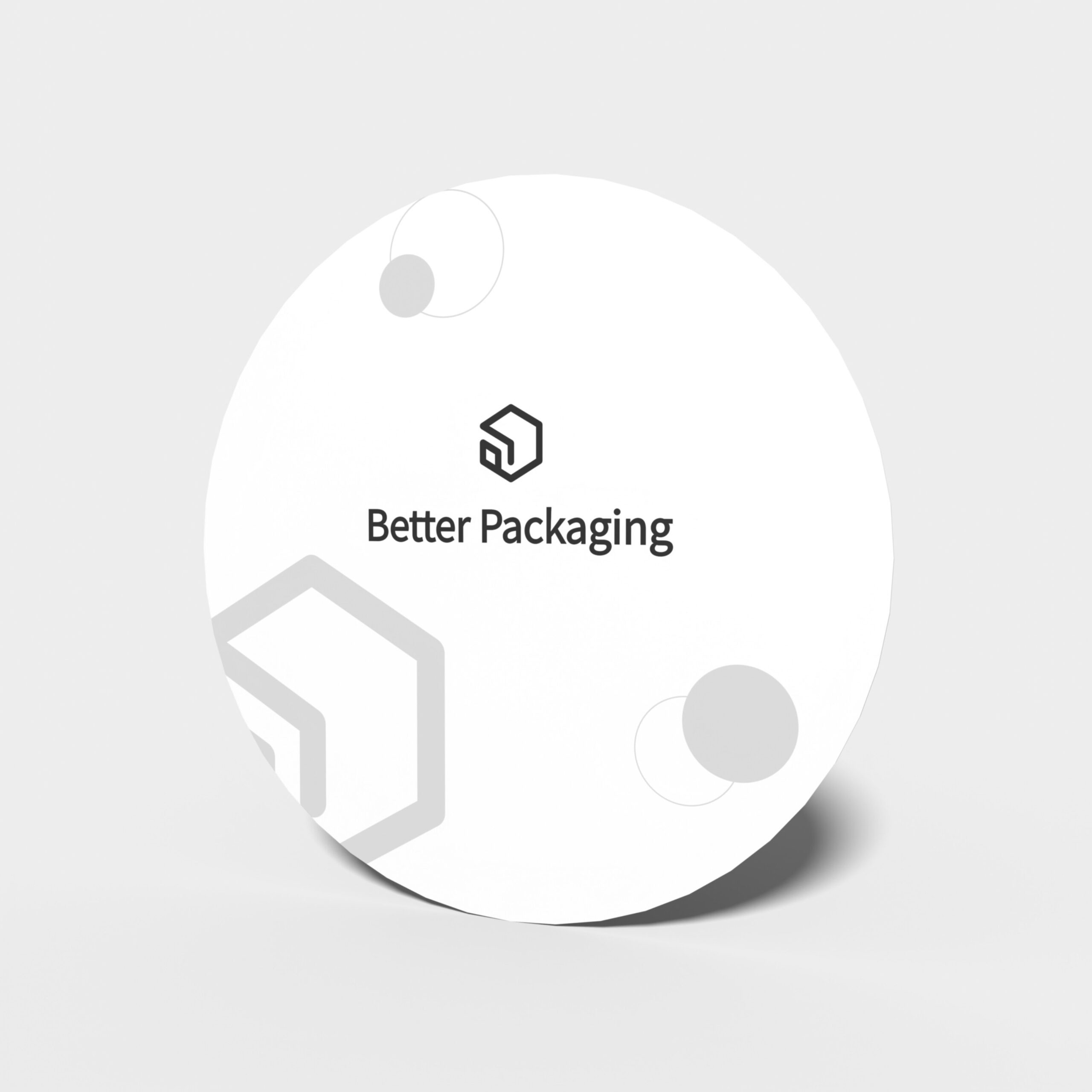 Round gift card mockup Round gift card mockup