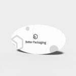 Oval-shaped card mockup