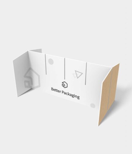 Half-folded three-slot blocks inserts/dividers mockup 316130