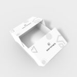 Double door rigid gift box mockup