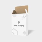 Pvc boxes open up positive three button bottom mockup 401030