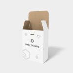 Pvc boxes cover upside down auto lock bottom mockup 401080
