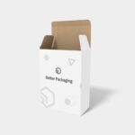 Pvc boxes auto lock bottom plastic mockup 403030