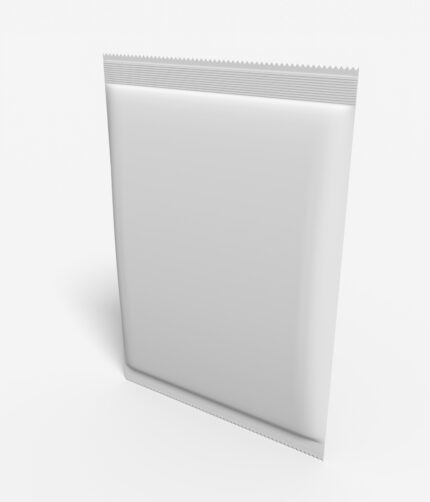 Flexible packaging back sealing bag mylar bag mockup 600520