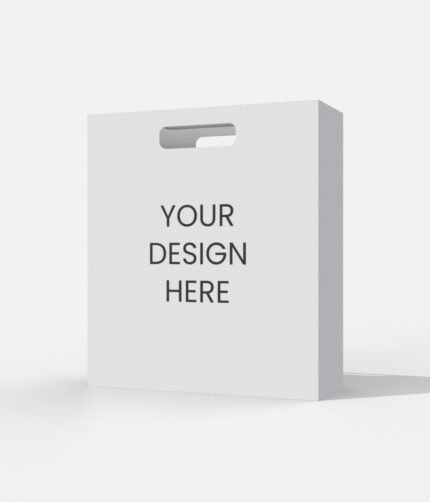 Paper bag with handle mockup