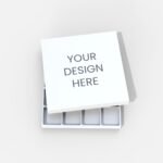 Chocolate box with lid mockup 512060