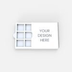 Chocolate box with lid mockup 512030