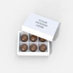 Chocolate box with lid mockup 512040