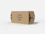 Paper box with handle mockup 200104