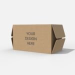 Paper box with handle mockup 200104