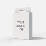 Paper bag with handle mockup 220042