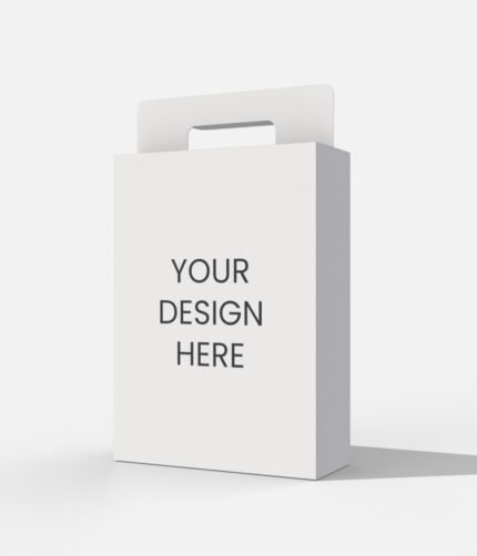 Paper bag with handle mockup 220042