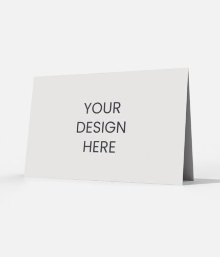 Triangle stand card mockup