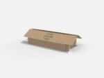 Cardboard shipping box mockup