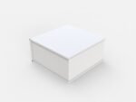 Square magnetic gift box mockup