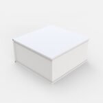 Square magnetic gift box mockup