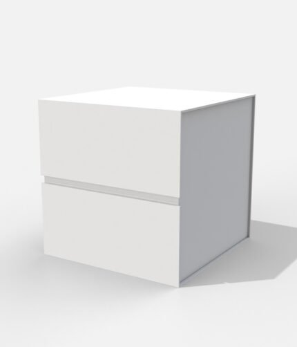 Square magnetic gift box mockup