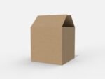 Square shipping box mockup