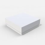 Square gift box mockup