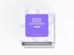 Square drawer box mockup