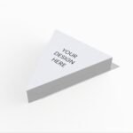 Triangle cake box mockup
