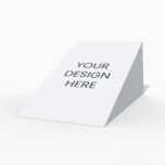 Triangle folding box mockup