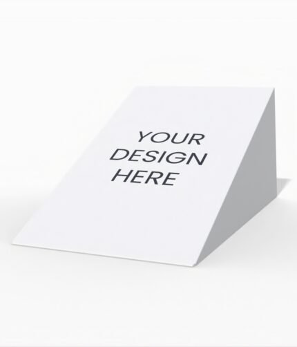 Triangle folding box mockup