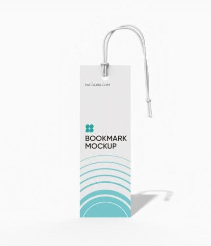 Bookmark with rope mockup