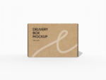 Folding delivery box mockup