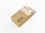 Kraft gift box mockup