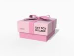 Gorgeous gift box mockup