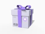 Surprise gift box mockup