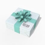 Surprise gift box mockup