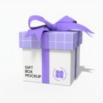 Surprise gift box mockup