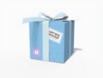Christmas gift box mockup