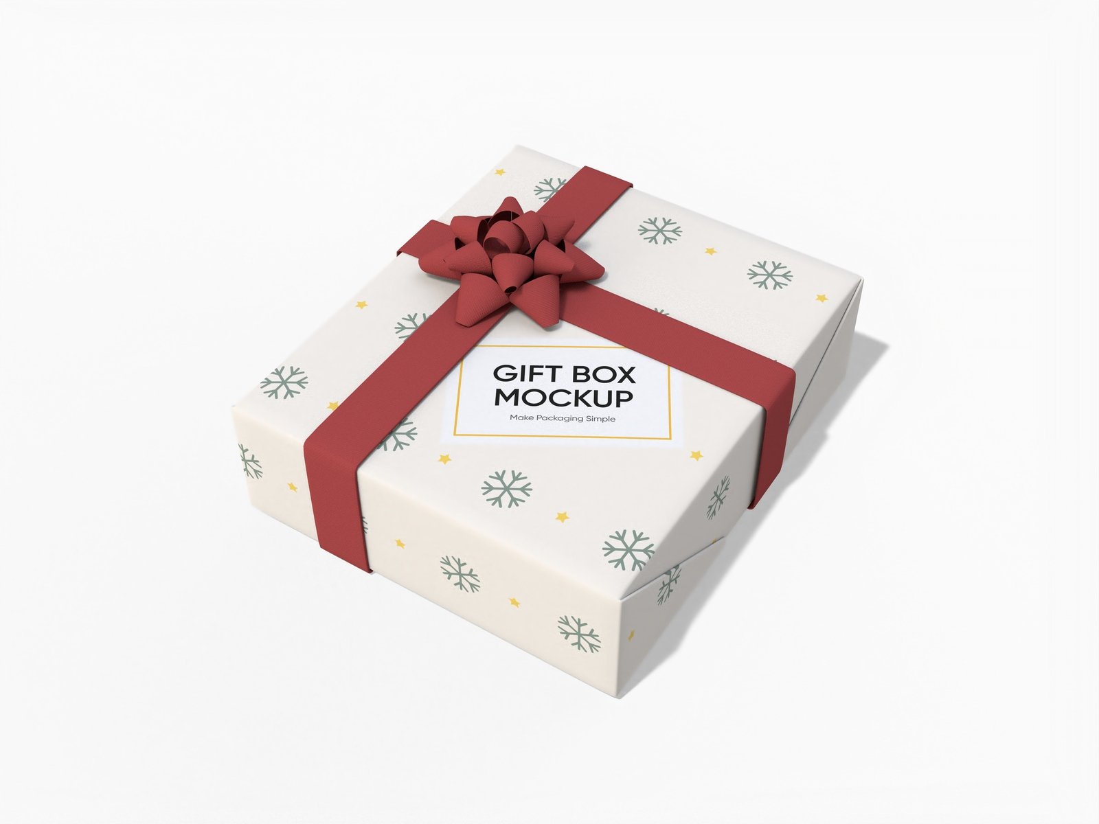 Christmas gift box mockup Christmas gift box mockup