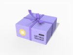 Jewelry gift box mockup