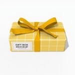 Surprise gift box mockup