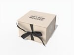 Small gift box mockup
