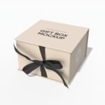 Small gift box mockup