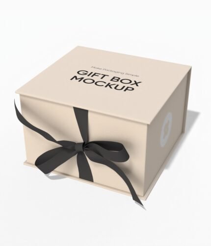 Small gift box mockup