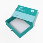 Custom rigid sliding drawer gift box mockup